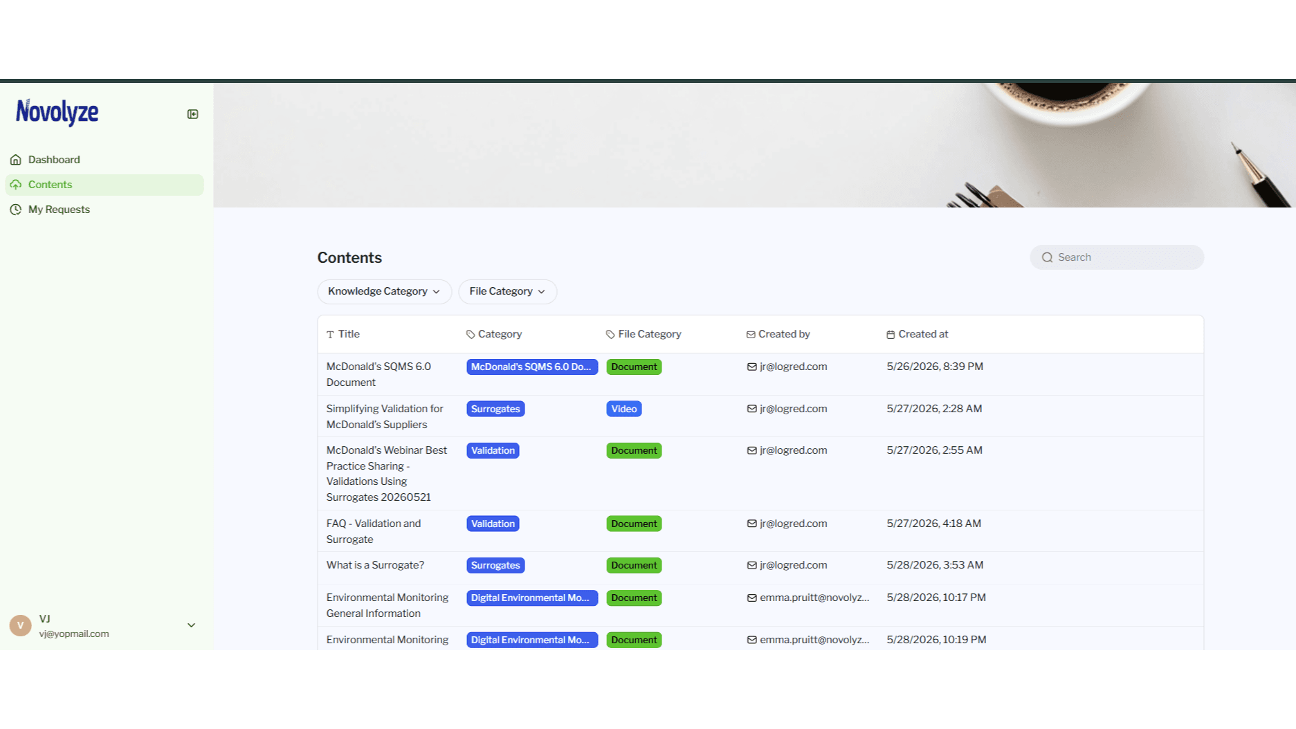 Novolyze Secure Document & Demo Portal detail image 1