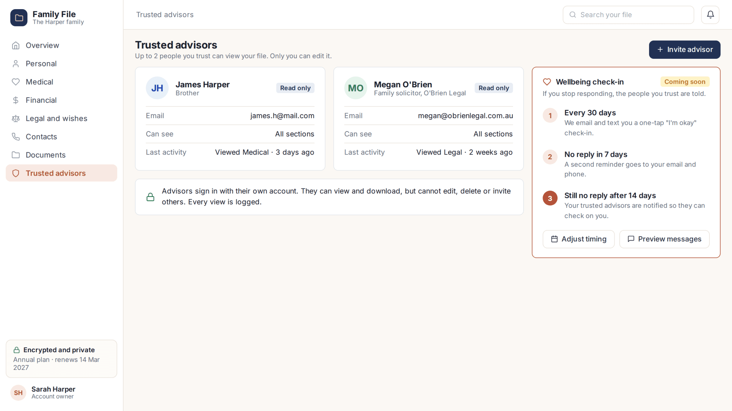 Family File Secure Client Portal detail image 2