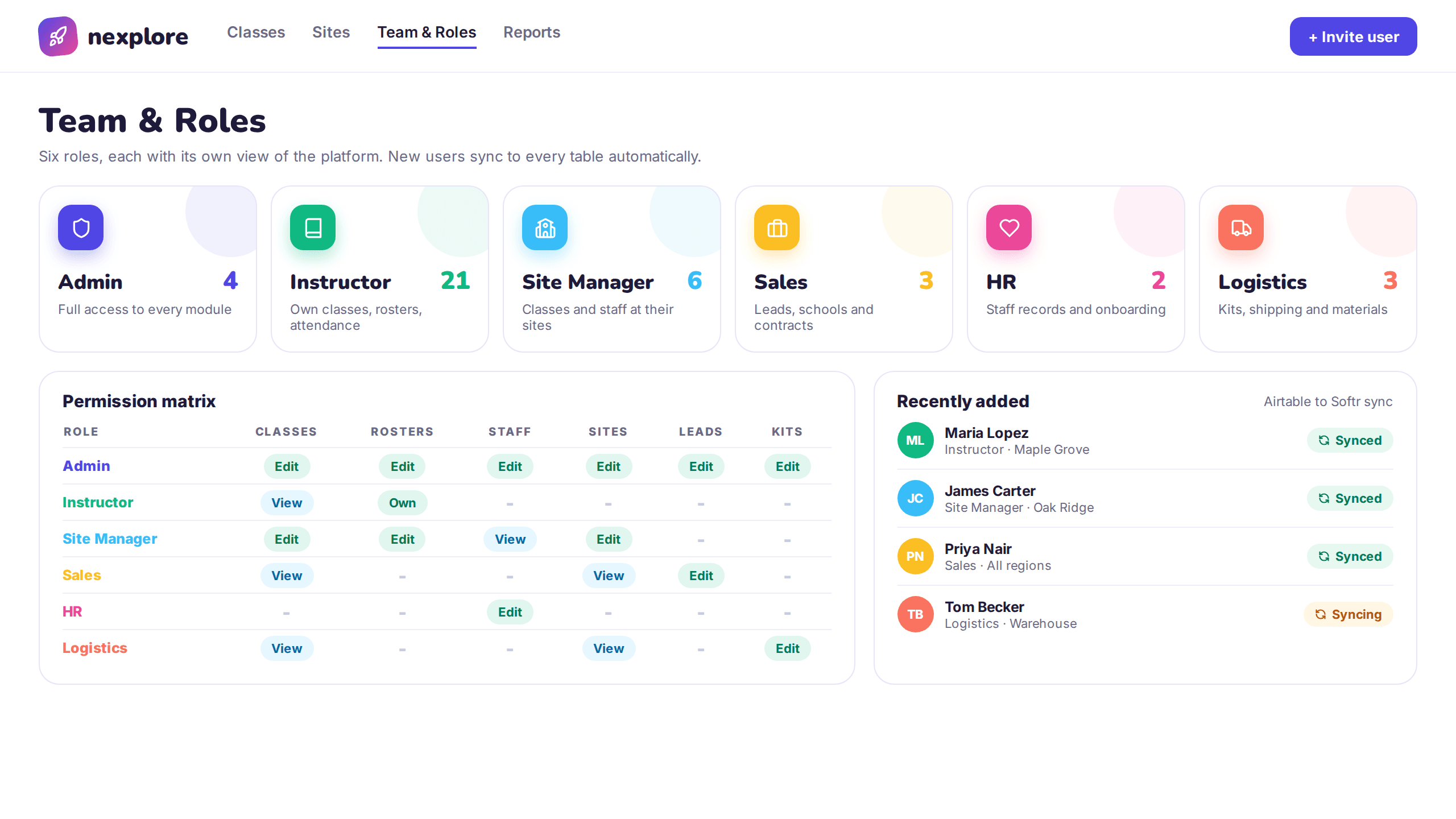 Nexplore Classroom Management Platform project hero