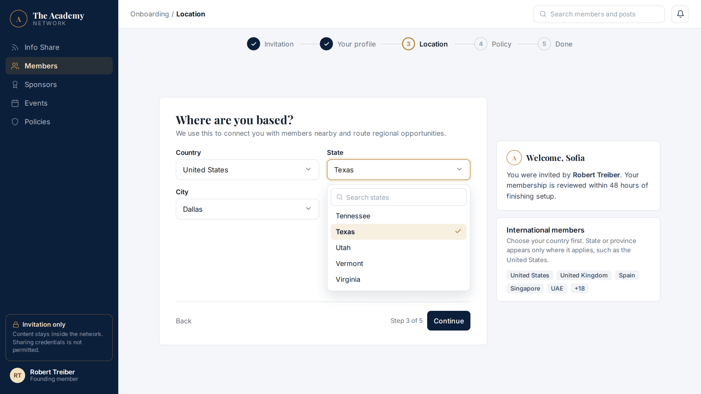 Private Membership Platform for The Academy Network detail image 2