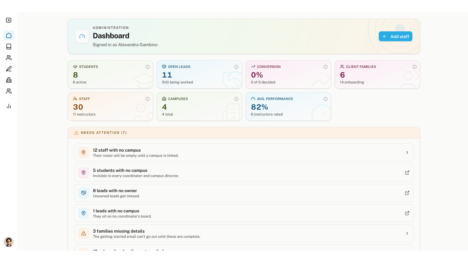 310TUTORS Multi-Campus Staff Operations Portal
