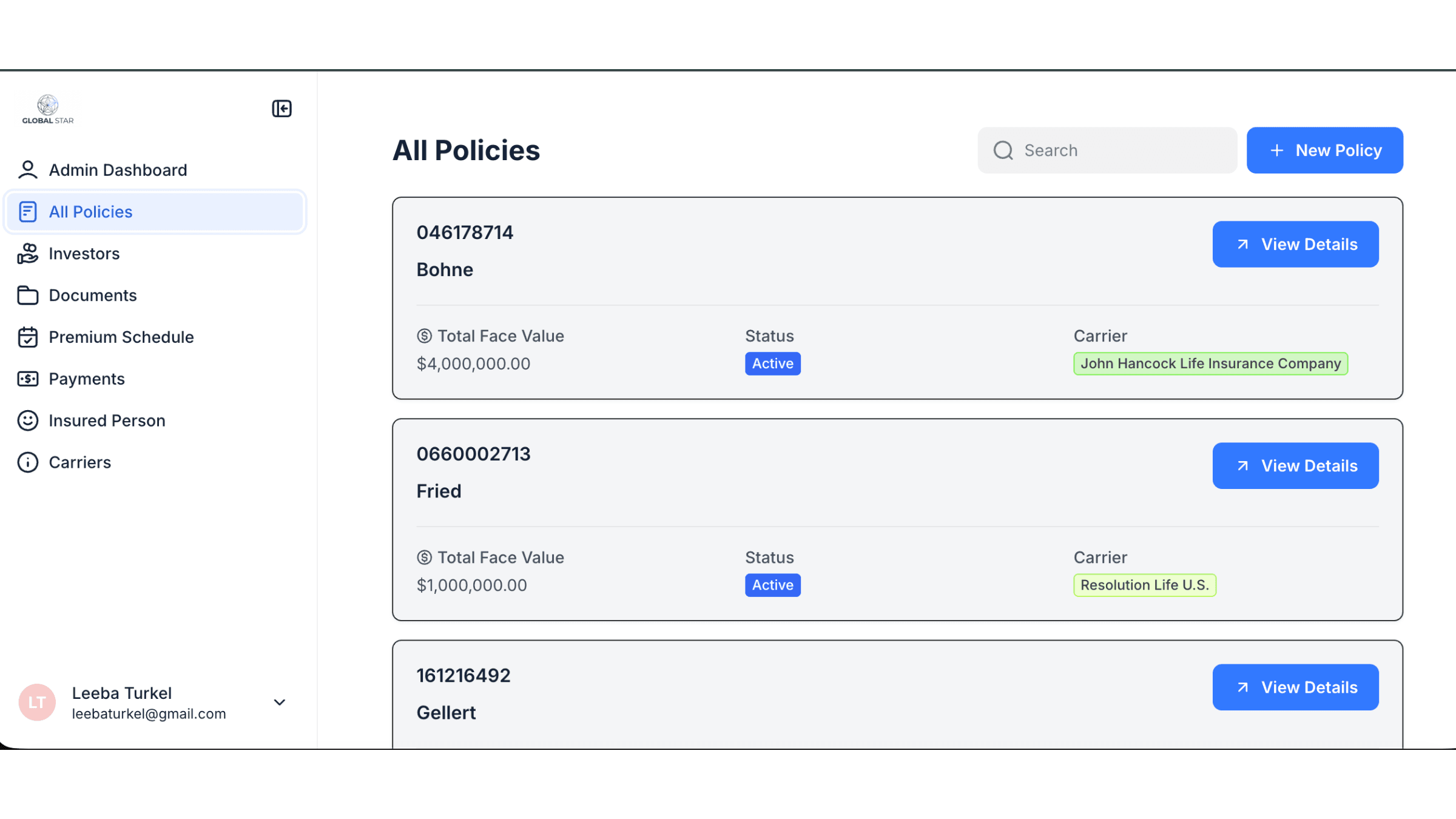 Global Star Investor Policy Portal detail image 1