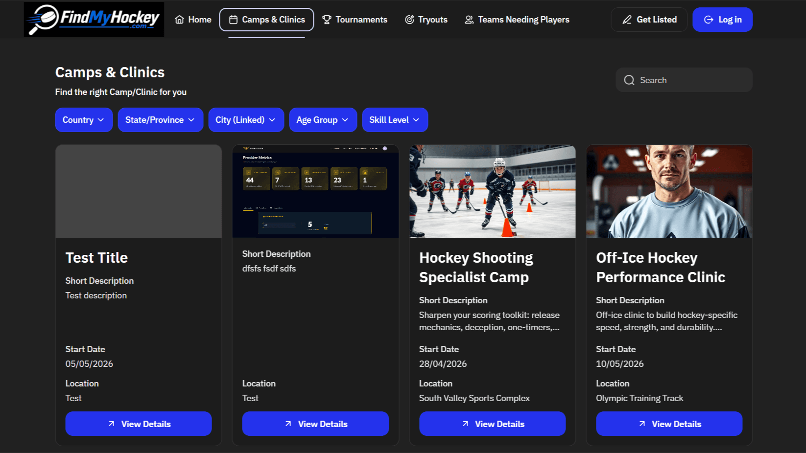 Hockey Trainer Marketplace & Subscription Platform detail image 1