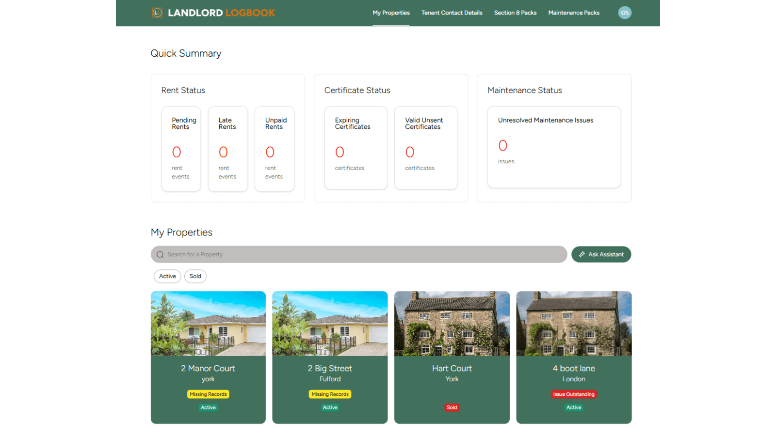 Landlord Logbook Platform Enhancements project hero