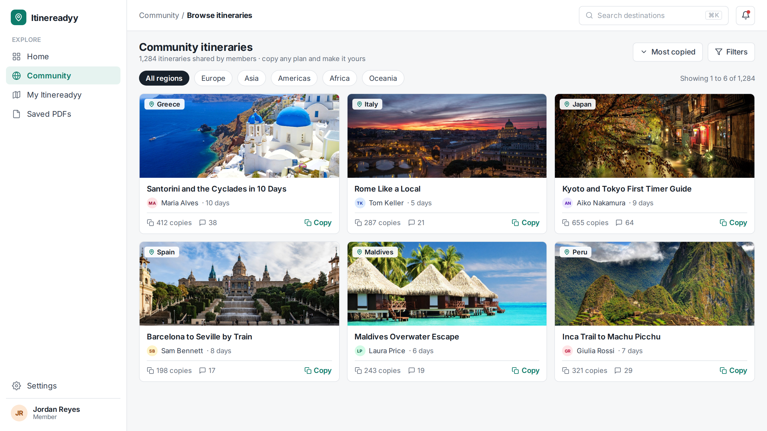 Itinereadyy – Community-Driven Travel Itinerary Platform